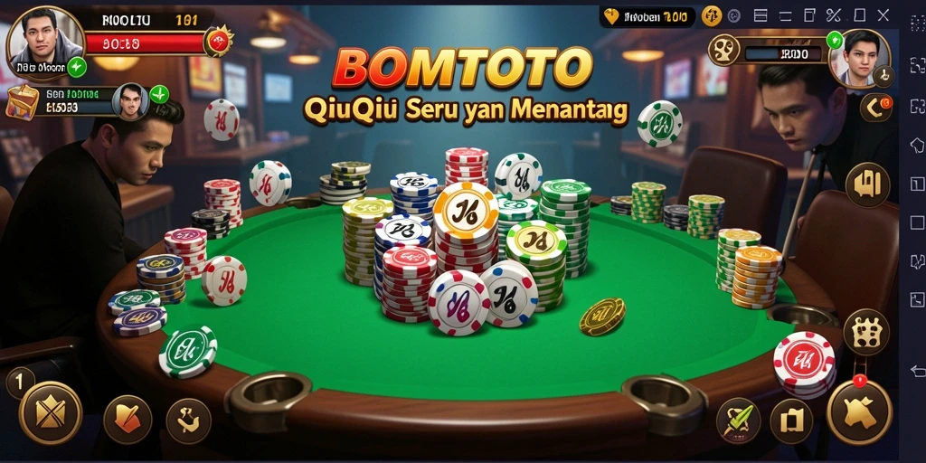 Tampilan gameplay seru dan menantang di BOMTOTO.