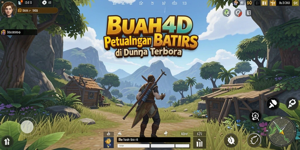 Tampilan gameplay BUAH4D yang menakjubkan di dunia terbuka.