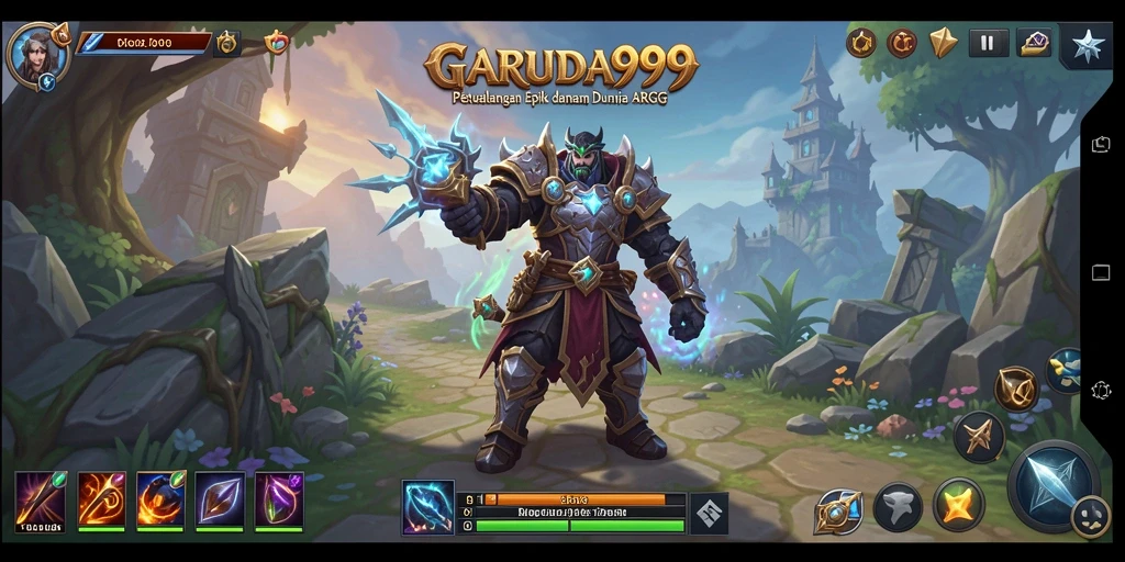 Tangkapan layar GARUDA999 menampilkan pertarungan epik dalam dunia ARPG.