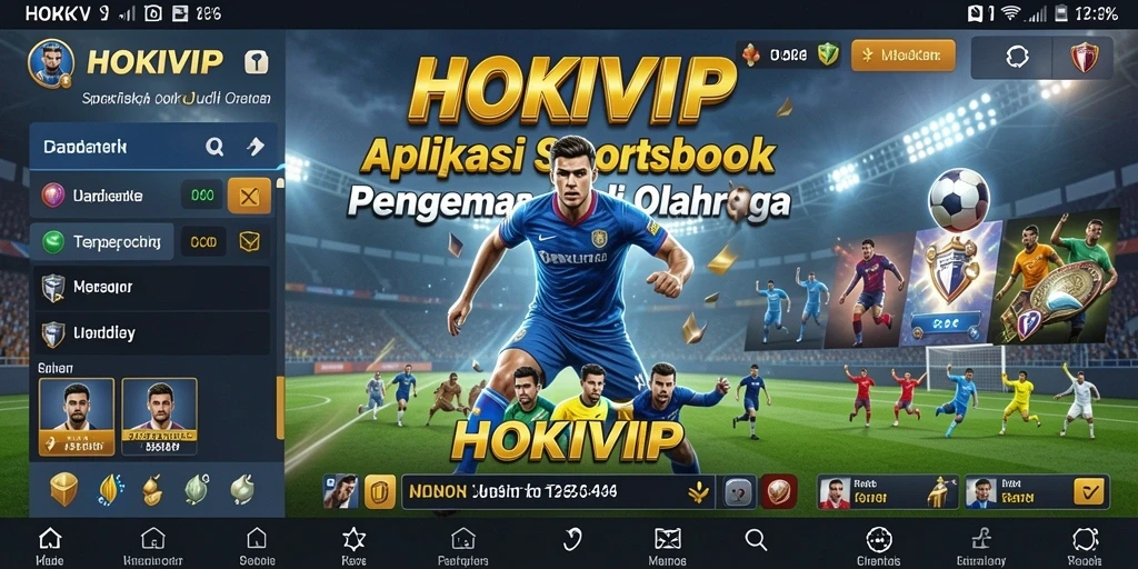 Screenshot HOKIVIP menampilkan fitur menarik untuk taruhan olahraga.