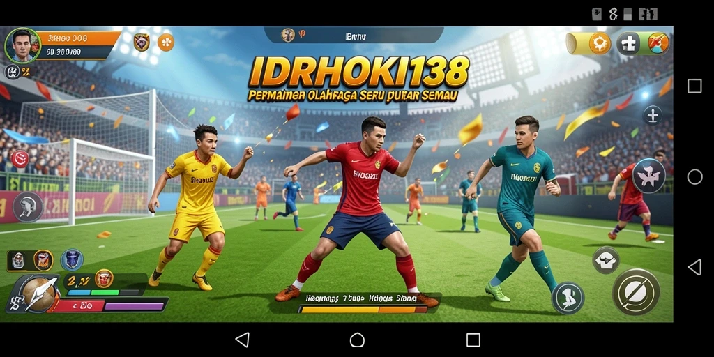 Tampilan gameplay seru IDRHOKI138 dengan aksi olahraga yang mendebarkan.