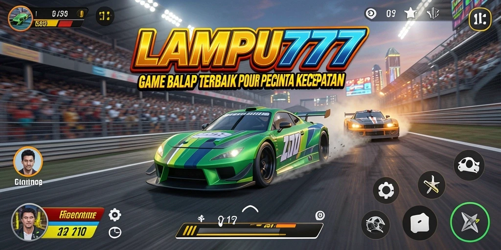 Tampilan luar biasa dari gameplay balapan di LAMPU777.