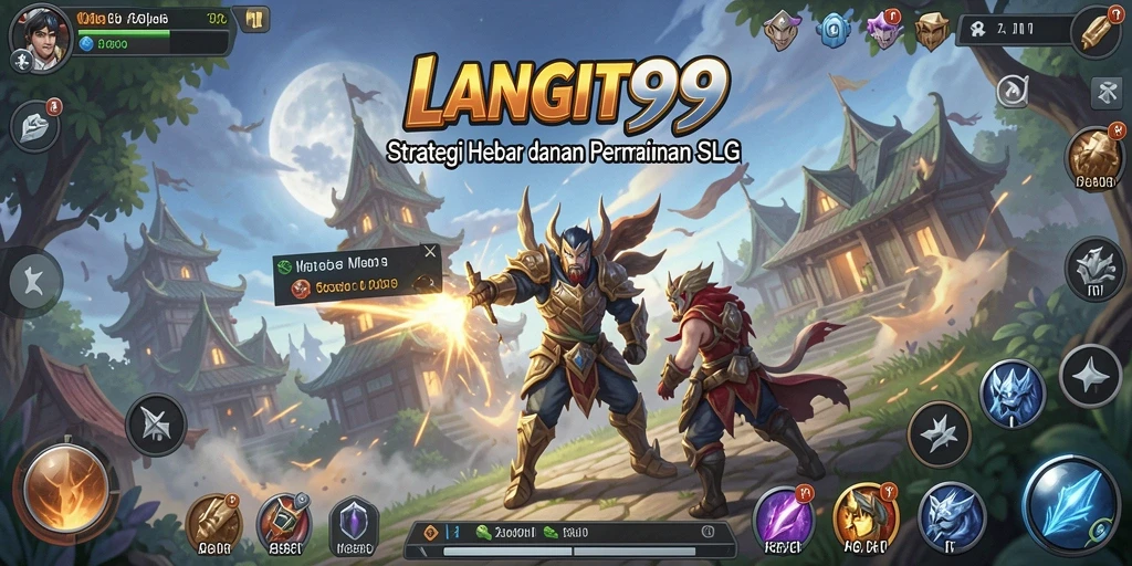 Tangkapan layar menunjukkan aksi epik dalam pertempuran LANGIT99.