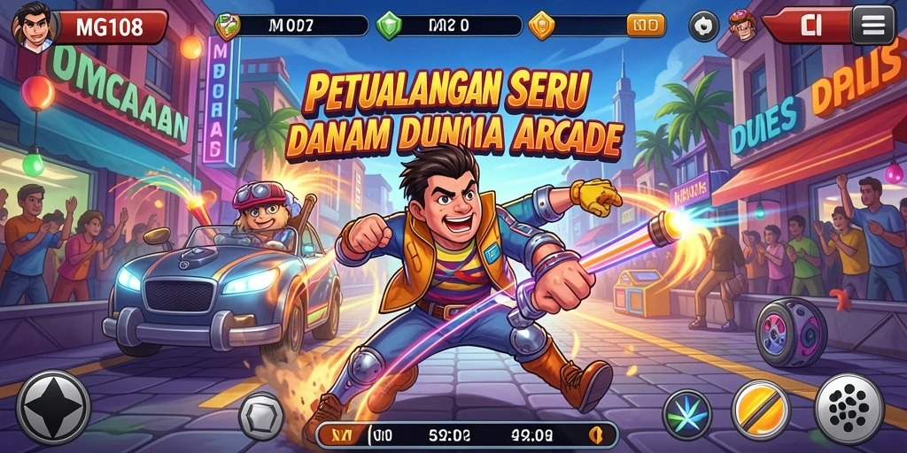 Screenshot MG108 menunjukkan gameplay seru dengan grafis menakjubkan.