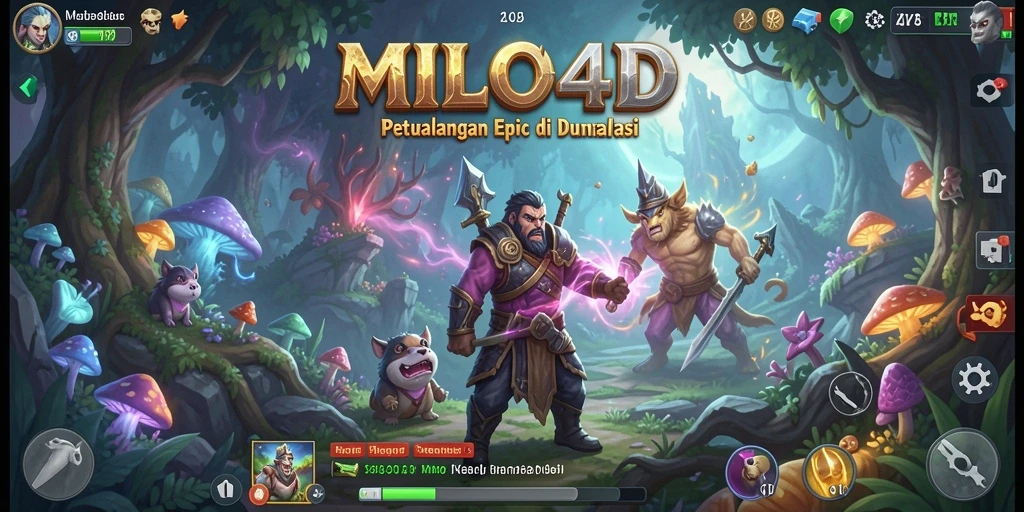 Tampilan menakjubkan dari gameplay ARPG di MILO4D.