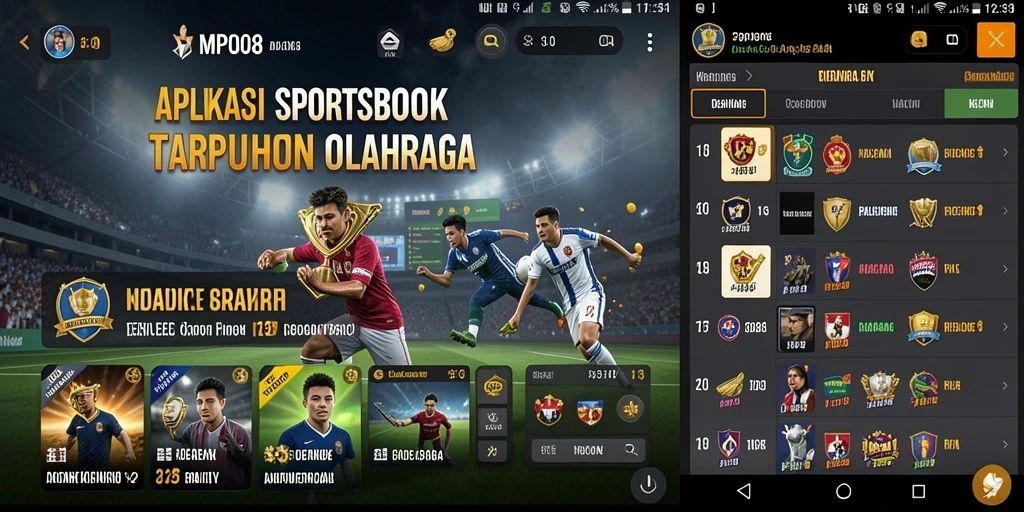 Tampilan menarik dari gameplay taruhan olahraga di MPO08.