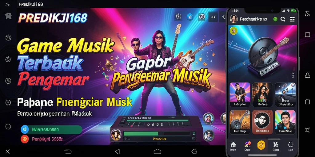 Tampilan gameplay PREDIKSI168 dengan berbagai pilihan lagu.