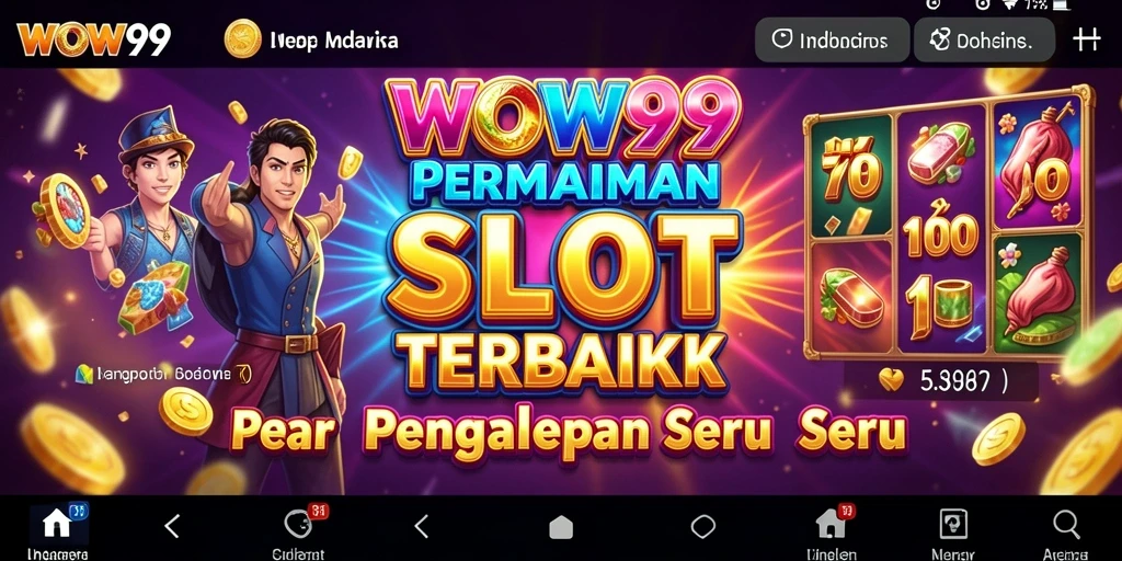 Screenshot gameplay WOW99 menunjukkan antarmuka Slot yang menarik.